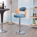 Modern Solid Wood Bar Chair Home Lift Swivel Chair Furniture Nordic Simple High Stool Backrest Bar Stool Front Desk