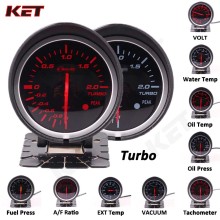 Defi BF 60mm Smoke Lens Auto Gauge Volt Water Temp Oil Temp Oil Press Rpm Turbo Boost Ext Temp Air fuel Ratio Auto Gauge Meter