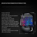 Cool 35 Keys Gaming Keypad Anti-Skid Wired With LED Backlight One-Handed Membrane Keyboard For LOL/PUBG/CF Keyboard Portable