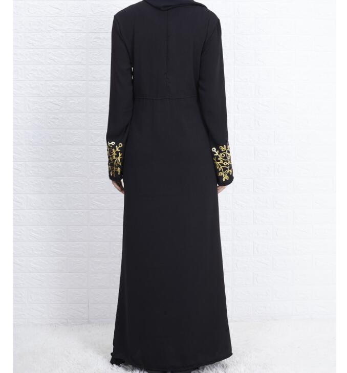 Middle East Women Abaya Dubai Kaftan Hot Stamping Dress Elegant Female Muslim Clothing Turkish Robe Gamis Party Dresses