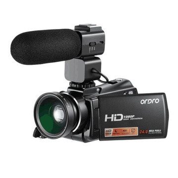 Ordro HDV-V7 Plus Full HD 1080P Digital Camera 3.0' Screen IR Night Vision Professional Camcorder Remote Control Video Cameras
