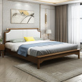 Nordic Style Solid Wood Bed 1.8m Double Bed 1.5m Simple Modern Japanese Master Bed King-size Bedroom Furniture Hotel School
