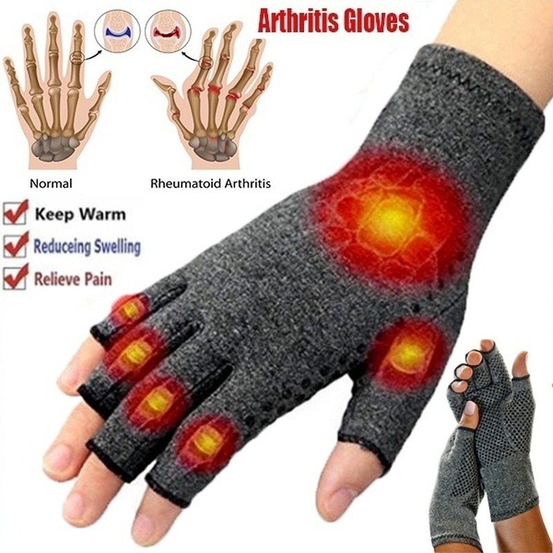 1 Pairs Arthritis Gloves Touch Screen Gloves Anti Arthritis Therapy Compression Gloves and Ache Pain Joint Relief Winter Warm