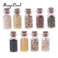 1/12 Scale Dollhouse Mini Miniature Glass Jar With Dried Food for Dolls House Restaurant Kitchen Decor Accs Pretend Play Toys