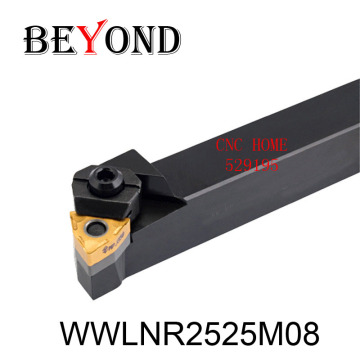 OYYU WWLNR2525 Lathe External Turning Tool Holder WWLNR Boring Bar WWLNR2525M08 ZCC Tungsten Carbide Inserts WNMG080404 CNC