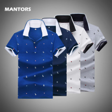Summer Men's Polo Shirt 3PCS Short Sleeve Slim Polo Tops Fashion Print Streetwear Tee Shirt Brand Men Golf Shirts Youth Polos