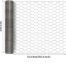 Galvanized iron wire fence hexagonal netting small hole chicken wire mesh