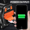 10000 Lumens 5000 mAh Power Bank Hand-cranked Power Searchlight Outdoor Camping Patrol Waterproof Emergency LED Strong Light