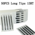 50PCS Black Tattoo Long Tips 5DT Disposable Plastic Long Tattoo Tips Nozzle Tube 5D For Tattoo Supplies Free Shipping