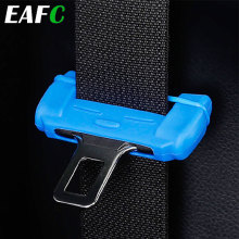 Car Seat Belt Buckle Silicon Protector Anti-Scratch Safety Belt Buckle Clip Interior Accessories for VW Audi Toyota BMW