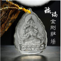 High quality 52.5x40mm Buddha Glazed drop Pendant Necklace 65cm chain length necklace 11 style for choose