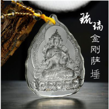 High quality 52.5x40mm Buddha Glazed drop Pendant Necklace 65cm chain length necklace 11 style for choose