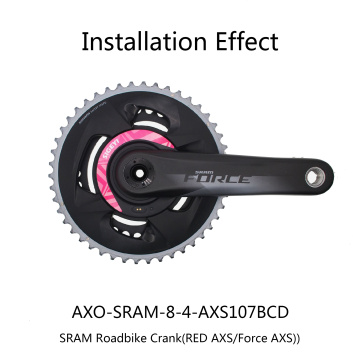 Bicycle Power Meter Road Bike Crank For Sram Spider Crank Chain Wheel Bilateral Power Meter Axs Bcd107 Red Force 1X 2X Crank