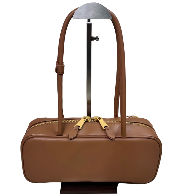 Stylish Retro Tote with Long Leather Handles