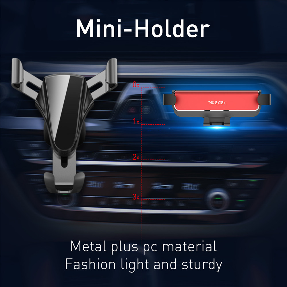 GTWIN Gravity Car Holder For Phone in Car Air Vent Clip Mount No Magnetic Mobile Phone Holder GPS Stand For iPhone 11 Pro Xiaomi