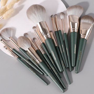 14Pcs Makeup Brushes Set Cosmetic Foundation Powder Blush Eye Shadow Lip Blend Wooden Make Up Brush Tool Kit Maquiagem