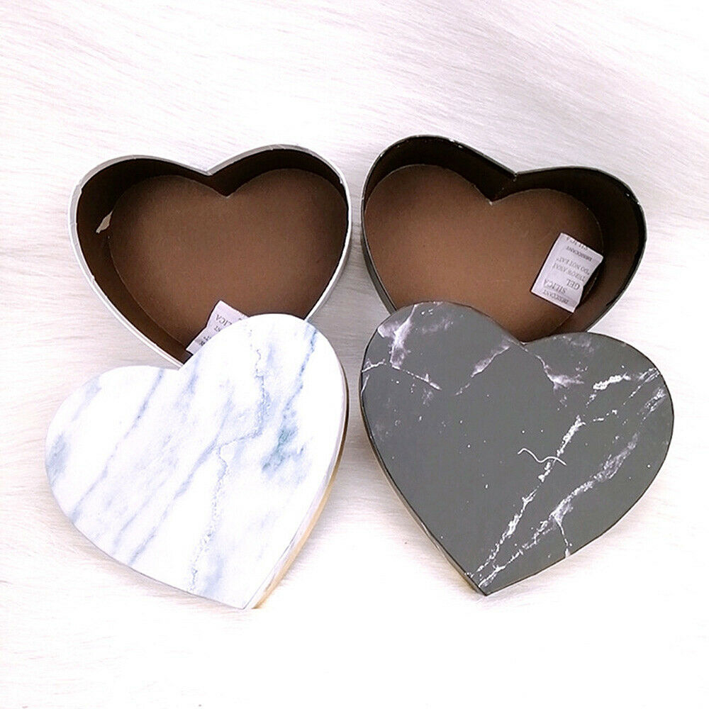 3pcs Gift Box Heart Shaped Container Packaging Wedding Party Case DIY Valentine's Day Flower boxes for gifts Composite material