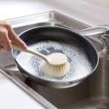 Wash Pot Brush Wooden Long Handle Cleaning Brush Pan Pot Bowl Tableware Brush Dish Washing Brush Home Kitchen Cleaning Tool 1PC