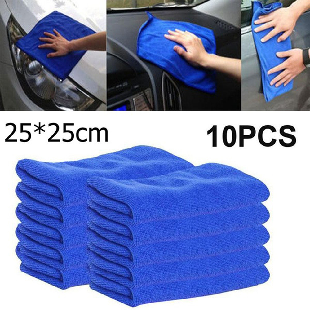 10pcs New Cloths Cleaning Duster Microfiber Car Wash Towel Detailing Ultra-absorbent Car Wash Towel Microfiber Автотовары#LR4