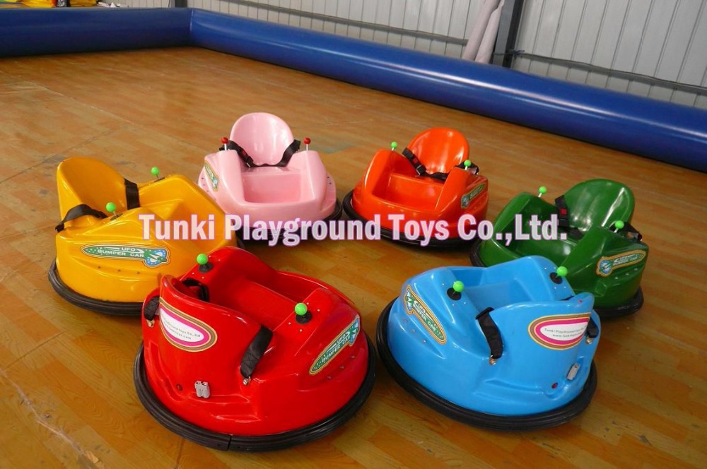 Amusement Park Kids Ride UFO Stainless Steel Inflatable Ground net Bumper Car