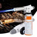 Portable 920Metal Flame Gun Welding Gas Torch Lighter Heating Ignition Butane Portable Camping Welding Gas Torch For Outdoor BBQ