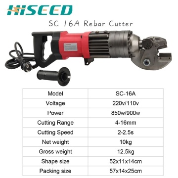 SC16A Electric Steel Bar Shear Portable Hydraulic Cutting Machine Rebar Cutter .