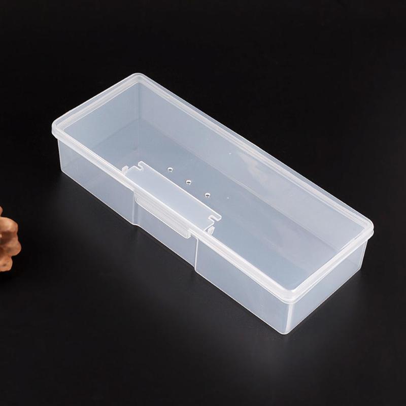 1PC Plastic Nail Tools Storage Box Case Nail Rhinestone Studs Decorations Brushes Buffer Files Grinding Container Holder Case