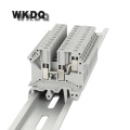 10pcs UK-5-TWIN UK 5 One In Two Out Multi-Conductor Screw Terminal Block For Din Rail Connector UK5