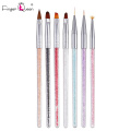 7pcs Nail Brush Set Painting Phototherapy Brush Hook Line Tool Diamond 7 Colors Acrylic Nail Brush