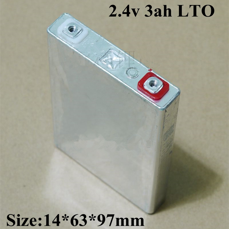 5pcs Lithium titanate battery 2.4V 3AH LTO bateria for DIY 12V 24V 48V motor 2.5L 1.8L sedan car battery E bike