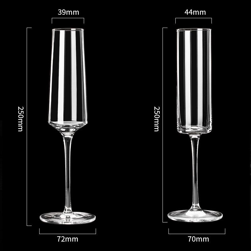 Crystal champagne glasses Goblet glass cup Set drinking glasses cups Red wine glass Bar Hotel party Drinkware wedding flutes