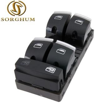 Sorghum New 4F0959851H Chrome Master Window Switch For A udi A3 8P A4 S4 RS4 B6 B7 A6 S6 RS6 C6 Q7