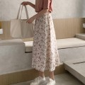 2020 Summer Skirt Women High Waist Fashion Retro Beach Printed Chiffon Skirt Female Elegant Beach Bohemia Skirt New