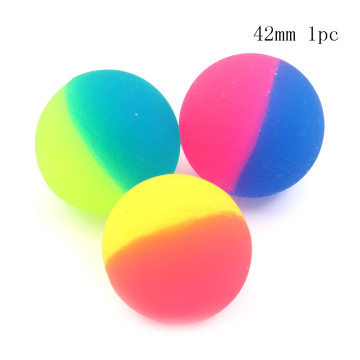 1pcs Colored 42/45/55mm Cute Children Toy Ball Boy Bouncing Ball Sport Games Elastic Jumping Balls Outdoor toy