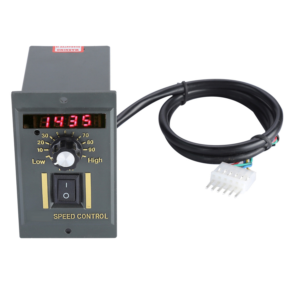 AC 220V 50Hz Motor Speed Controller 400W Digital Adjustable Stepless Plc Motor Speed Controller 0-1450rpm Speed Regulator