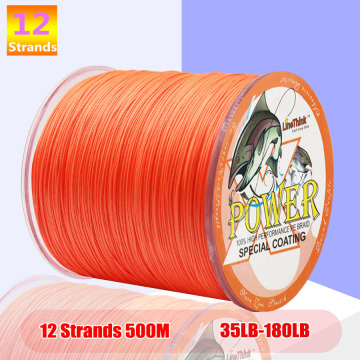 fishing pe line 12 Strands Braided Fishing line 500m Multi Color Super Strong Japan Multifilament PE braid line 35LB 110LB 180LB