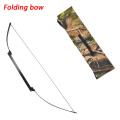 Archery Folding Bow 30-40lbs Archery Outdoor Hunting Recurve Bow Accessories Outdoor Practice Shooting Folding Bow