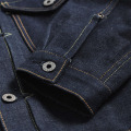 RS-0003 Read Description! Asian Size Indigo Selvage Unwashed Vintage Hand-Made Top Quality Super Heavy 16oz Raw Denim Jacket