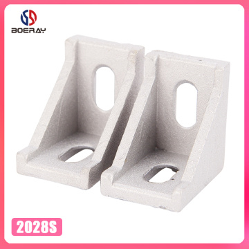 20pcs 2028 Brackets Corner fitting angle aluminum 20x28 L Connector bracket fastener for 2028 Industrial Aluminum Profile