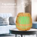 Tuya Smart WiFi diffuser 400ml aroma essential oil air ultrasonic humidifier Wood Grain Hollow Aromatherapy LED Light For Home