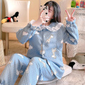 Cotton-padded Warm Maternity Nursing Sleepwear Winter Feeding Pajamas Clothes for Pregnant Women Pregnancy Sleep Lounge Wear