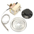 Thermostat AC 250V 16A 50-300/50-400 degrees Celsius Knob Liquid Rising Temperature Controller NO NC for Electric Oven