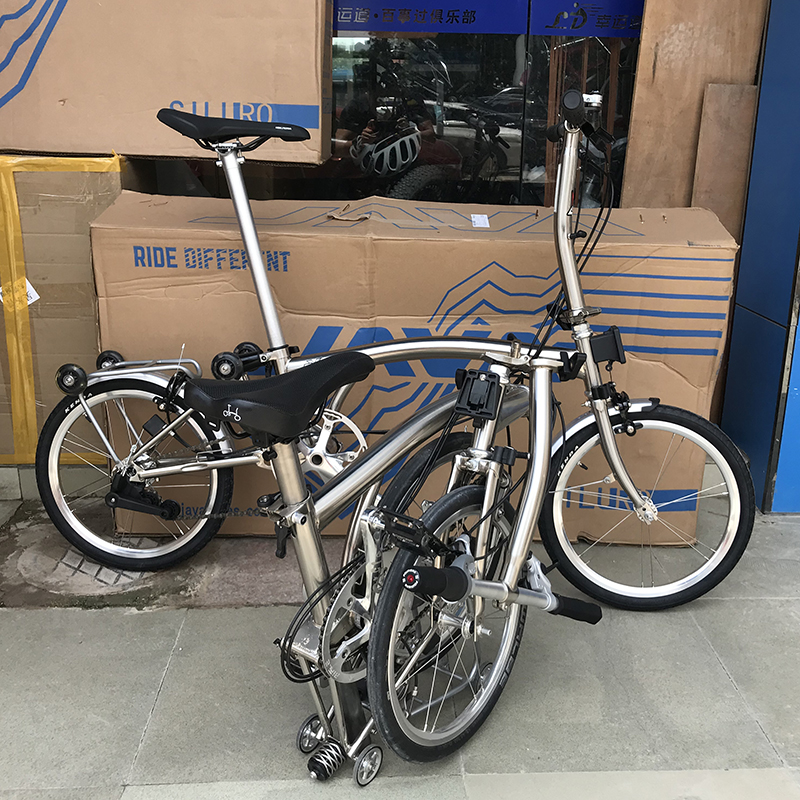 3SIXTY 16inch Folding Bikes Three Folding Bikes Chrome Molybdenum Steel Inner 3 Speed Brompton Folding Bike Touring bike