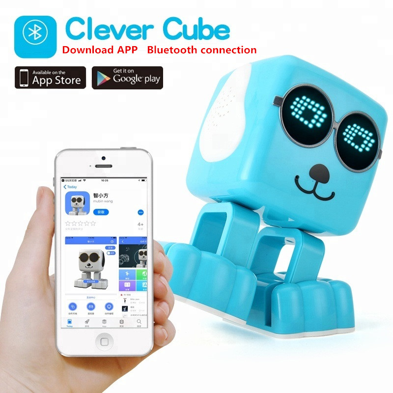 Smart Bluetooth Speaker Intelligen RC Robot Toy Multi-function Robot Bluetooth Connection APP Remote Control Robot Music Singing