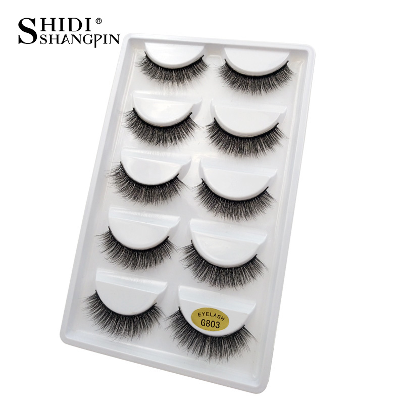 YSDO Lashes 5 pairs eyelashes natural long 3d mink lashes makeup full strip lashes faux cils mink eyelashes false eyelashes G806