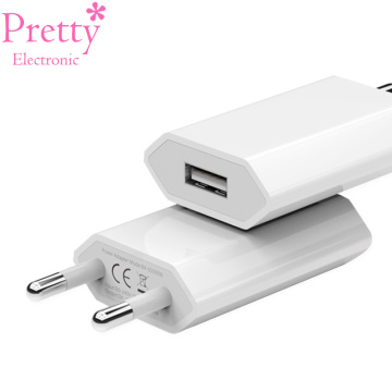 Travel Wall Charge Charger Power Adapter 5V 1A European EU Plug One USB Port AC Euro Charger for Small Mobile Phone