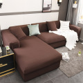 New Grid Non-slip Solid Color Sofa Cover Stretch L Shaped Sofa Covers for Living Room Armchairs Dust Cover 1/2/3/4 Seats