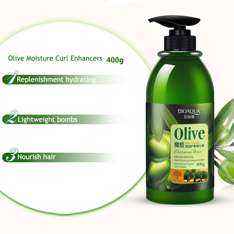 4Pcs/lot Olive Hair Care Set Anti-Dandruff Hair Shampoo Oil Curls Enhancer Hair Mask Repair Frizz For Dry Damaged Hair