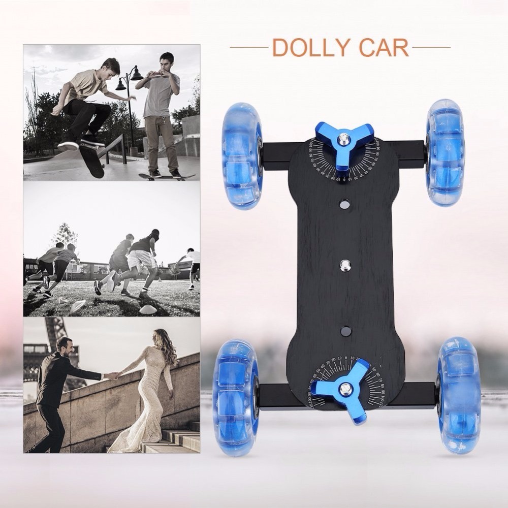 Schreibtisch Dolly+11'' Magic Arm Tabletop Mobile Rolling Video Rail Skater for DSLR Camera Slider Track Dolly Car & Magic Arm