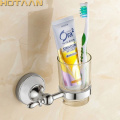Wall mounted Bathroom Accessories Silver Single Glass Cup Tumbler Holder Toothbrush Toothpaste Cup Holders HYT-17897-C